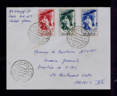 Gc8633 MAROC Royaume Du  Fdc Horse 1959 Mailed RABAT »Paris FR - Other & Unclassified