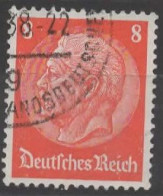 ALLEMAGNE REP WEIMAR N° 446 O Y&T 1932-1933 85e Anniversaire Du Maréchal Hindenburg - Used Stamps