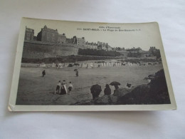 SAINT MALO ( 35 Ille Et Vilaine ) LA PLAGE DE BON SECOURS  ANIMEES - Saint Malo