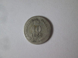 Austria 10 Kreuzer 1859 V Argent Piece/Silver Coin Venice Mint - Oostenrijk