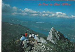 73. LA DENT DU CHAT. CPM.  DEPUIS LA TABLE D 'ORIENTATION VUE SUR LE LAC DU BOURGET ET AIX LES BAINS. TEXTE ANNEE 1991 - Andere & Zonder Classificatie