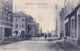 55 - ETAIN - Rue Nationale - Cpa Animée - Etain