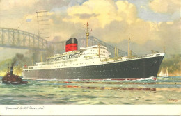 CPA CUNARD RMS SAXONIA - Dampfer