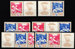 DDR W Zd 263-W Zd 268 Postfrisch #KZ311 - Andere & Zonder Classificatie