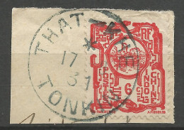 INDOCHINE  N° 132 CACHET THAT-KHE Sur Fragment - Used Stamps