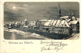 Gruss Aus Ulm - Neujahr - Litho - Ulm