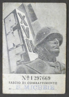 P.N.F. - Tessera Fascio Di Combattimento Di S. Michele (Alessandria) - 1936 - Zonder Classificatie