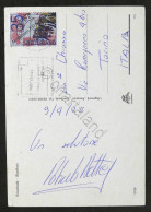 Autografo Del Calciatore Roberto Bettega Su Cartolina Postale - 1975 - Otros & Sin Clasificación