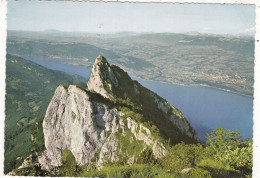 73. LA DENT DU CHAT. CPSM.  VUE SUR LE CORSUET. LE PARMELAN. AIX LES BAINS. LE LAC DU BOURGET ANNEE 1966 + TEXTE - Andere & Zonder Classificatie