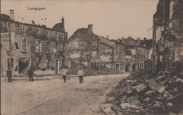 LONGUYON  Rue Après Un Bombardement Soldats Allemands - Andere & Zonder Classificatie