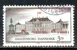 DANEMARK DANMARK DENMARK DANIMARCA 1994 CASTLES AMALIENBORG COPENHAGEN CASTLE 3.75k USED USATO OBLITERE' - Oblitérés