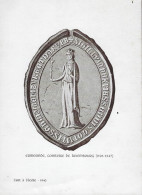Luxembourg - Luxemburg - L'ART DE L'ÉCOLE - 1940  -  ERMESINDE , COMTESSE DE LUXWMBOURG ( 1196 - 1247 ) - Documents Historiques