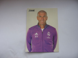 Football - Carte Real Madrid - Zinedine Zidane - Soccer