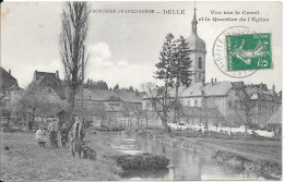 DELLE - Vue Sur Le Canal Et Le Quartier De L'Église - Delle