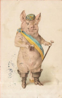Carte Fantaisie COCHON - Schweine