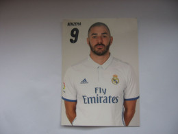 Football - Carte Real Madrid - Karim Benzema - Fussball
