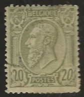 Belgie  .   OBP    .    47  (2 Scans)       .   (*) / *     .   Weinig Gom  .   /   .   Peu De Gomme - 1884-1891 Leopold II.