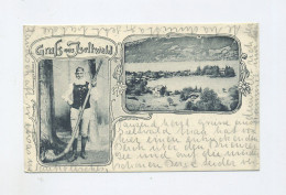 1916 Schweiz Alte AK Gruss Aus Iseltwald Brienzersee Mit Senn Mit Alphorn - Iseltwald