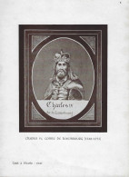 Luxembourg - Luxemburg - L'ART DE L'ÉCOLE - 1940  -  CHARLES IV , COMTE DE LUXEMBOURG ( 1346 - 1353 ) - Historical Documents