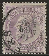 Belgie  .   OBP    .    52    .   O     .   Gestempeld     .   /   .   Oblitéré - 1884-1891 Léopold II