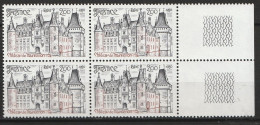 N° 2082 Château De La Malmaison : Beau Bloc De 4 Timbres Neuf Impeccable - Ongebruikt