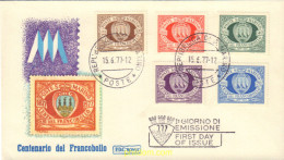 445409 MNH SAN MARINO 1977 CENTENARIO DEL PRIMER SELLO DE SAN MARINO - Unused Stamps