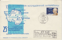 Russia Russian Antarctic Expedtion 25 Ca Vostok  10.01.1980 (59952) - Spedizioni Antartiche