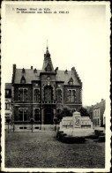CPA Frasnes Lez Buissenal Wallonien Hennegau, Rathaus, Kriegsdenkmal Von 1940-45 - Autres & Non Classés