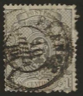 Belgie  .   OBP    .    23   .   O     .   Gestempeld     .   /   .   Oblitéré - 1866-1867 Coat Of Arms