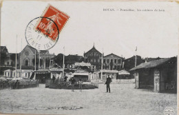 C. P. A. : 17 : ROYAN : Pontaillac : Les Cabines De Bain, Animé, Timbre En 1911 - Royan