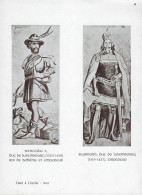 Luxembourg - Luxemburg - L'ART DE L'ÉCOLE - 1940  -  WENCESLAS II , DUC DE LUXEMBG (1383-1419 ) SIGISMOND (1419-1437 ) - Documents Historiques