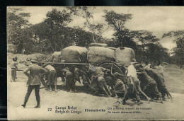 Carte Avec Vue: N° 43 - 22 ( Elisabethville : Les Premiers Moyens De Transport) Obl. KINSHASA  - 19/07/1920 - Postwaardestukken