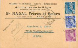 30* ALES  Commerce Articles Fumeurs BADAL Freres      RL40,0548 - Alès