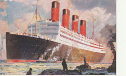 Dampfer Aquitania, Cunard Line, 4 Schornsteine - Paquebote