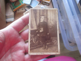 Old Cardboard Belgrade Beograd B Danilovic Boy School Children   Visit Portrait - Old (before 1900)