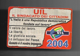 Tessera & Tessere - Sindacato UIL 2004 - Membership Cards