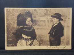 67274 . JEUNE HOMME ET JEUNE FILLE EN COSTUME . OBLITEREE 1908 - Autres & Non Classés