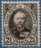 Luxemburg Service 1891 20 C S.P. Overprint (perforated 12½) MH - Oficiales