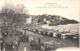 FR66 BANYULS SUR MER - Labouche 528 - Promeneurs Dur La Plage Le Jour De Noel - Barques De Pêche - Animée - Belle - Banyuls Sur Mer