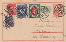 Allemagne Entier Postal Inflation Lübeck 1923 - Briefkaarten