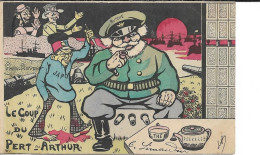 Carte Satirique JAPON RUSSIE. Le Coup De Pert Arthur - Satiriques