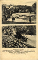CPA Lauenstein Altenberg Im Erzgebirge, Unwetterkatastrophe 1927, Zerstörte Hauptstraße - Andere & Zonder Classificatie