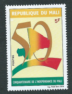 République Du Mali 2010; 50° Indipendenza, 50° Indépendance Anniversaire, 50° Anniversary Independence. 5F Neuf. - Malí (1959-...)
