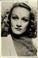 CPA Schauspielerin Marlene Dietrich, Portrait, Lockige Haare - Schauspieler