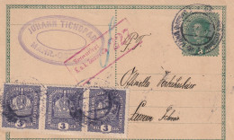 Autriche Entier Postal Censuré Pour La Suisse 1918 - Briefkaarten