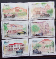 Angola 2000, Historic Cars In Front Of Post Office Buildings, MNH Stamps Set - Angola