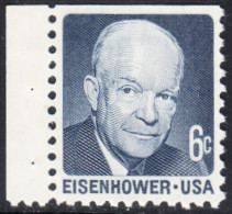 !a! USA Sc# 1393a MNH SINGLE (upper Left) From BOOKLET-PANE - Dwight D. Eisenhower - Nuovi