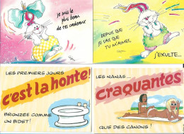 Lot 11 Cartes Humoristiques - Humor