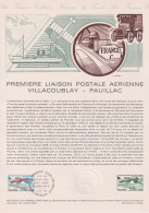 1978 FRANCE Document De La Poste Villacoublay Pauillac N° PA 51 - Documenten Van De Post