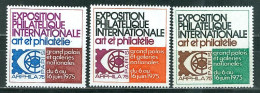 Vignettes Exposition ARPHILA 75 Les 3 Couleurs Neuf Sans Charnière - Briefmarkenmessen